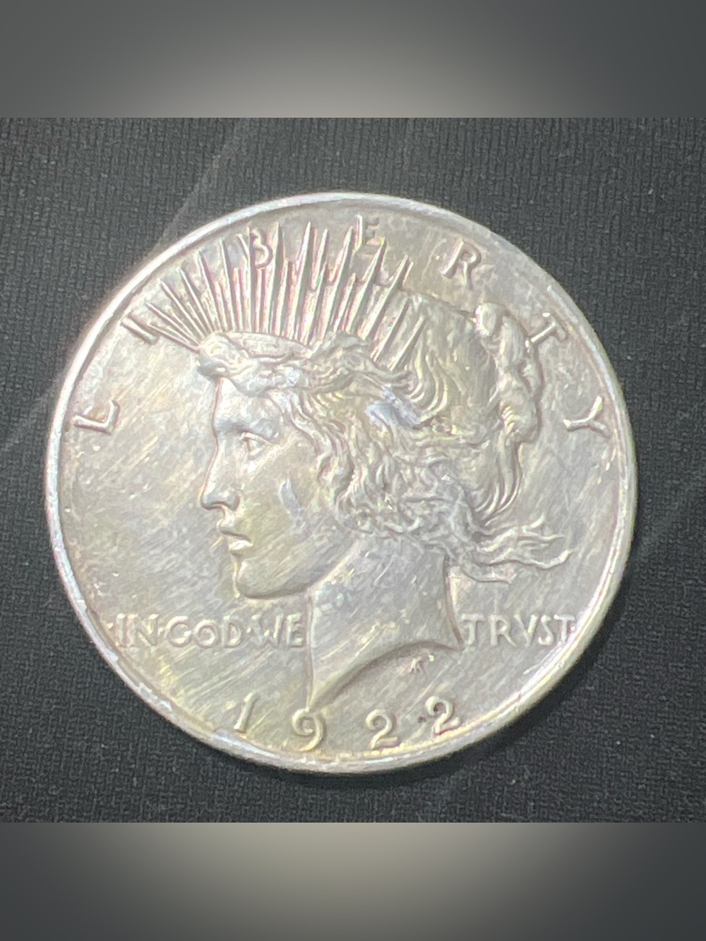 1922 UNITED STATES PEACE SILVER DOLLAR -IN GOD WE TRVST-